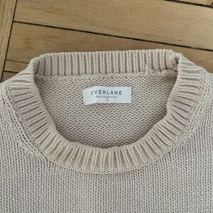 Everlane Off-White Textured Sweater